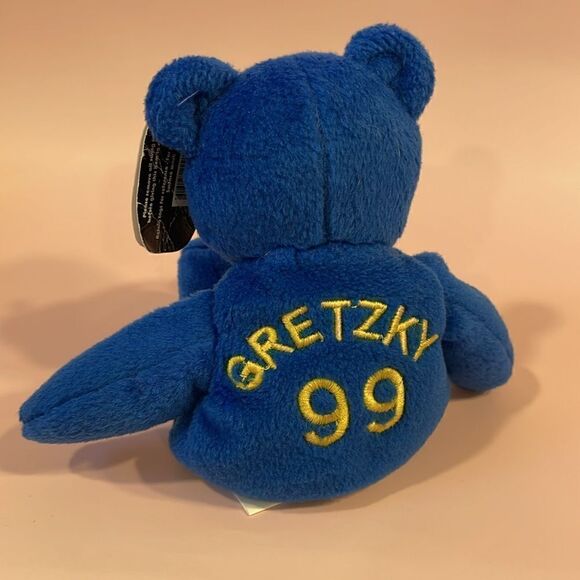 Salvino's Bammers Wayne Gretzky Bear 1999 with Tags Excellent Condition Yellow - Picture 3 of 11